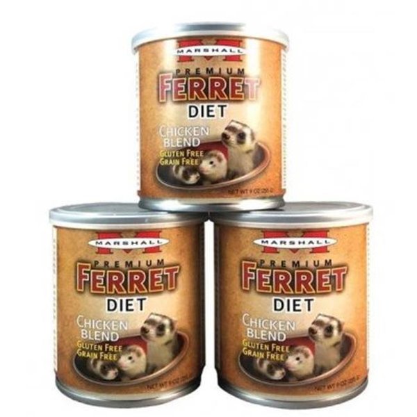 Marshall Pet Products Marshall Pet Prod-Food FD-430 9 oz Premium Chicken Blend Ferret Diet FD-430